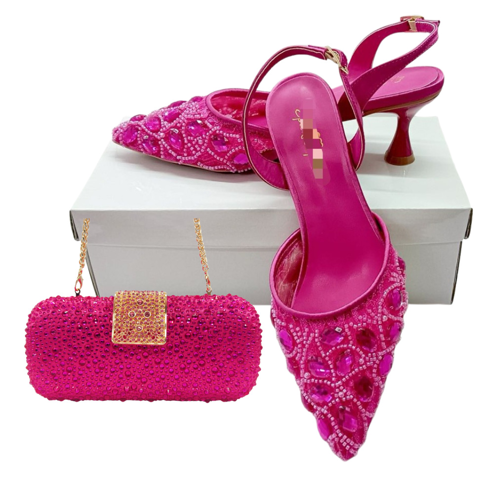 Zapatos de diseño italiano de alta gama para bodas, zapatos de mujer, encaje de diamante de verano, sandalias de talón alto