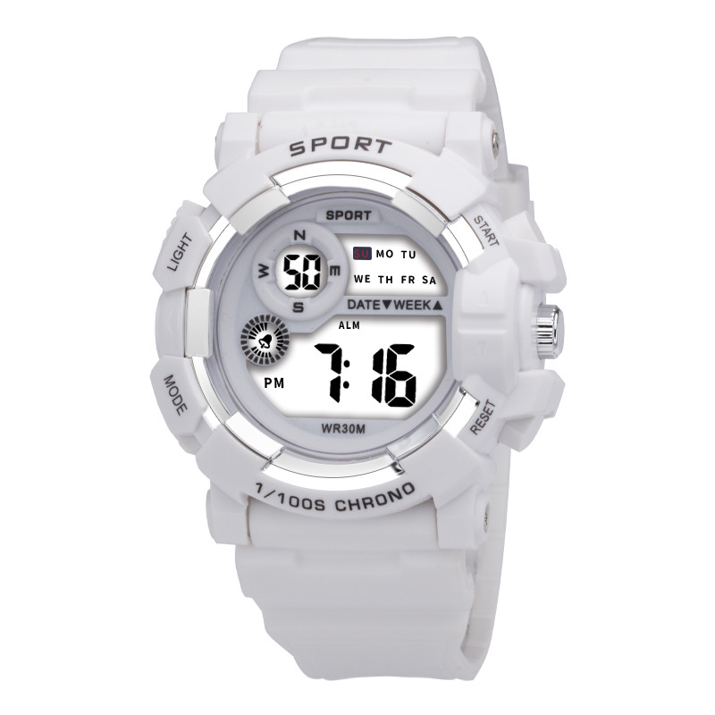 Tendencia de estudiantes de secundaria masculina y secundaria nocturna relojes electrónicos de alarma deportiva al aire libre simple en stock
