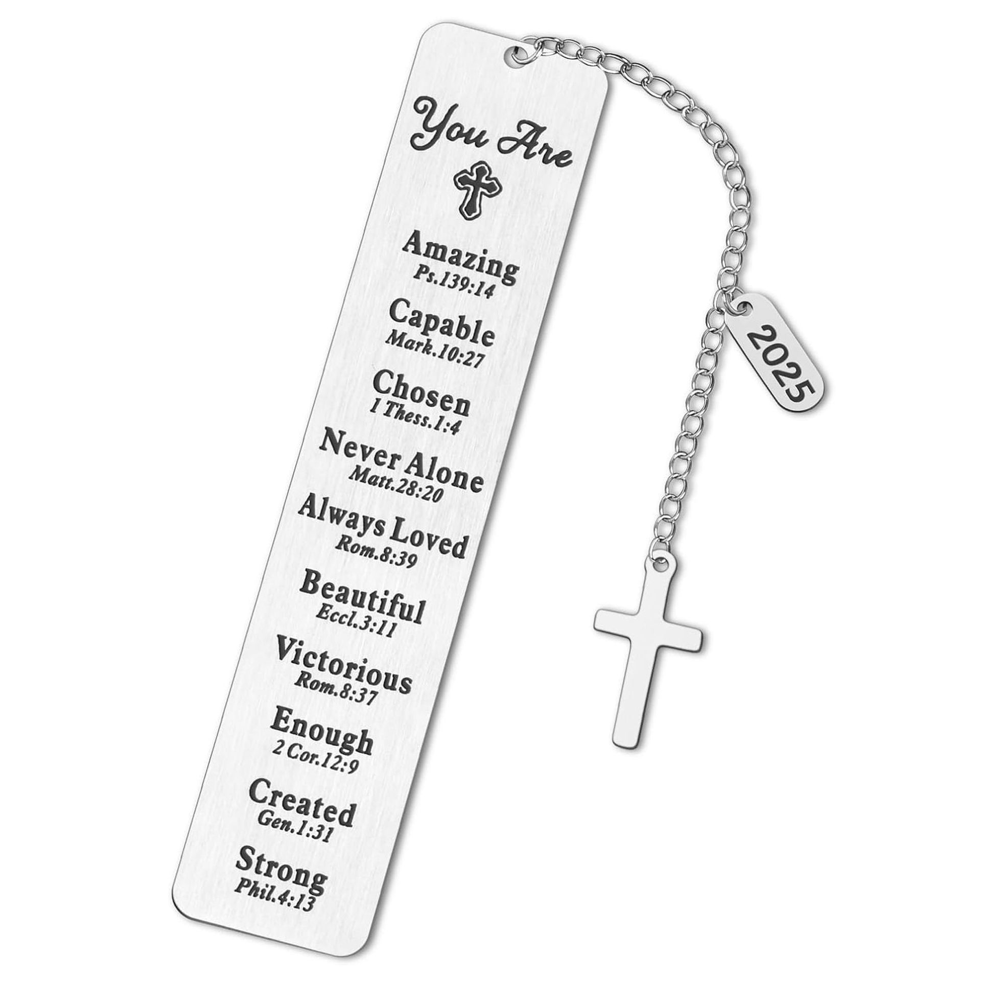 Marcadores de acero inoxidable europeos y americanos Regalos de la temporada de graduación Grabado con láser Gracias Regalos del día del maestro Libro Marcadores de metal