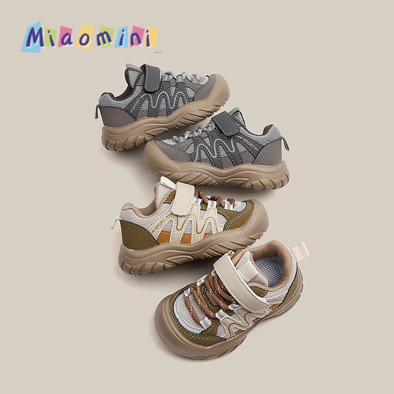 2025 New Autum Children's Shoes, Boys' Soft-Soled Comfortable Sports and Casual Shoes, Korean Style Fashionable and Versatile Girls' Moral Training Shoes