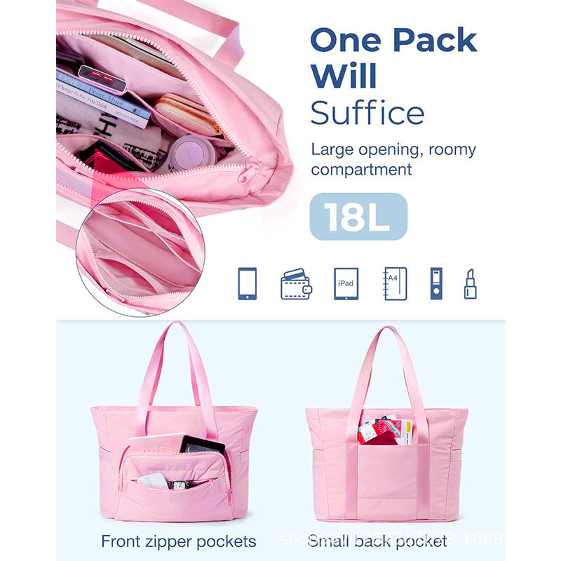 New handbag with yoga pads, straps, quilted shoulder bag, suitable for travel, work, and fitness_voghion.com