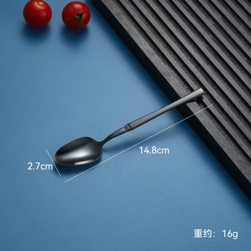 クロスボーダー小ウエストステンレス食器ホテル洋食ステーキナイフとフォークヨーロピアンメインテーブルナイフ、フォークとスプーン4ピースギフトボックス|undefined