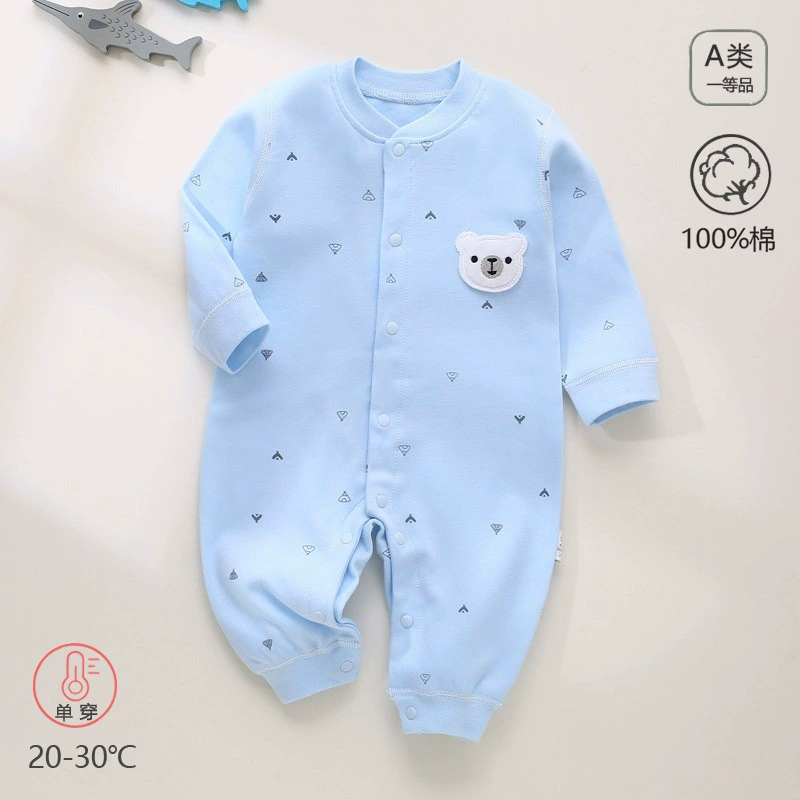 Детский комбинезон Весна и осень Одежда для новорожденных без костей Чистый хлопок Класс A Детское нижнее белье Комбинезон