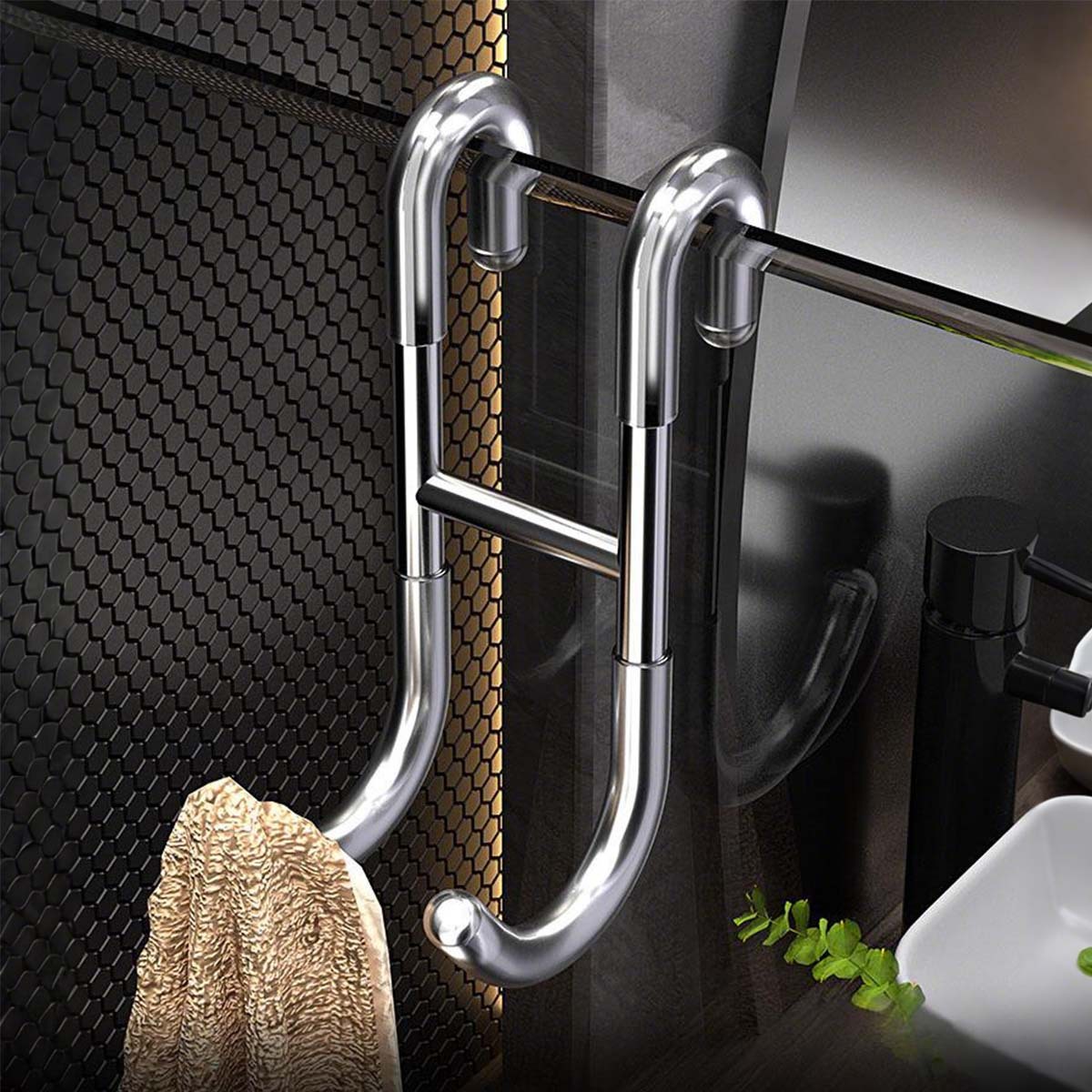 Acero inoxidable engrosado moldeado en forma de S doble gancho engrosado sólido sin perforación gancho fuerte no es fácil de deformar diámetro de alambre 6mm