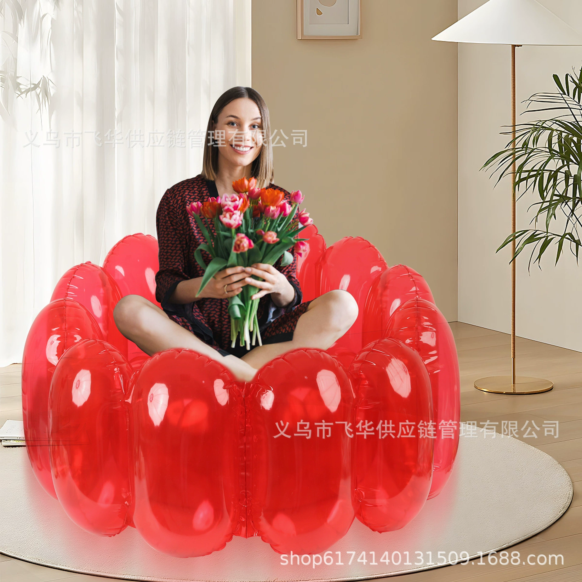 Фабрика спот прямая трансграничная взрывная утолщение Разделяемый ПВХ надувной стул клубничный диван кресло