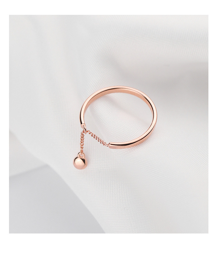 Simple Style Round Copper Charm Plating Silver Plated Rings display picture 3