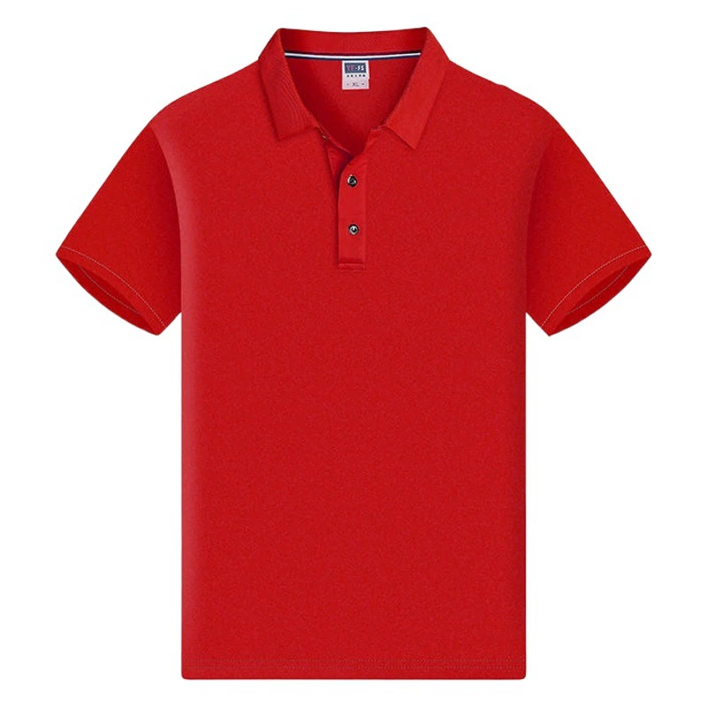 Однотонная рабочая одежда с отворотом Рубашка-поло Быстросохнущая футболка с короткими рукавами Рабочие на заказ Рубашка с корпоративной культурой Вышивка с принтом