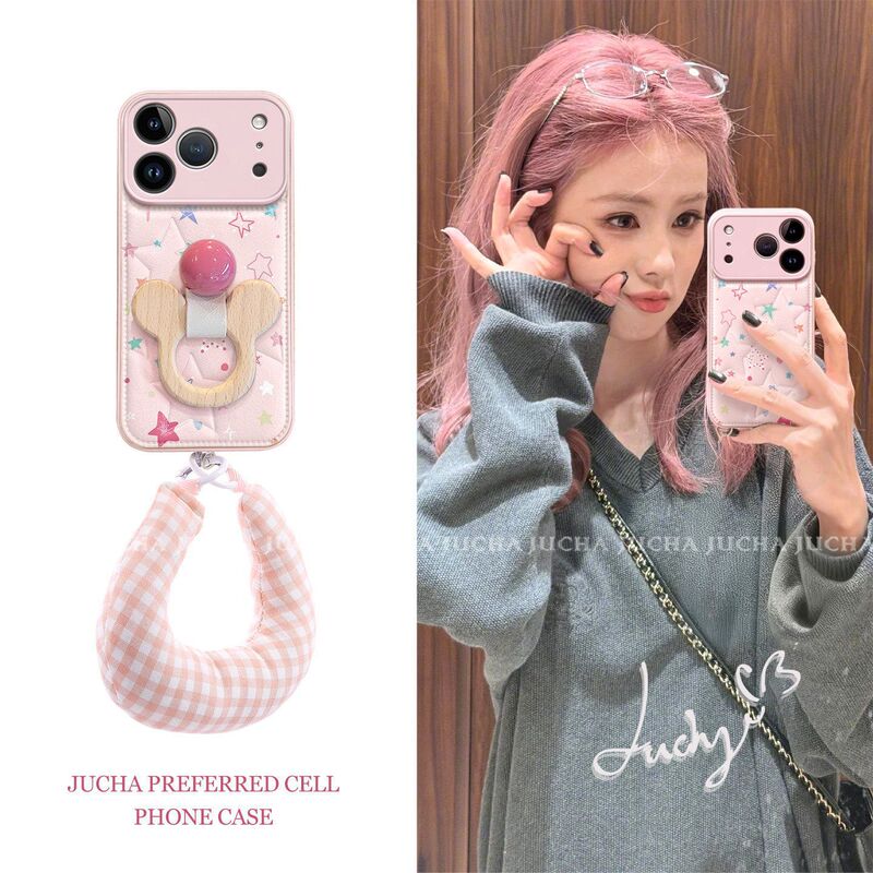 Suitable for Star-Shaped Building Blocks Mickey Apple 17 Phone Case with Unique Design, Non-Colliding Style for iPhone 16 Pro, Anti-Scratch for iPhone 15