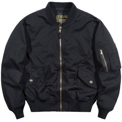 Pure Cotton Washed Bomber Jacket Men's Spring & Fall Loose Baseball Uniform Men's Work Jacket Breathable and Wear-Resistant