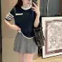 圆领撞色新款短袖t恤