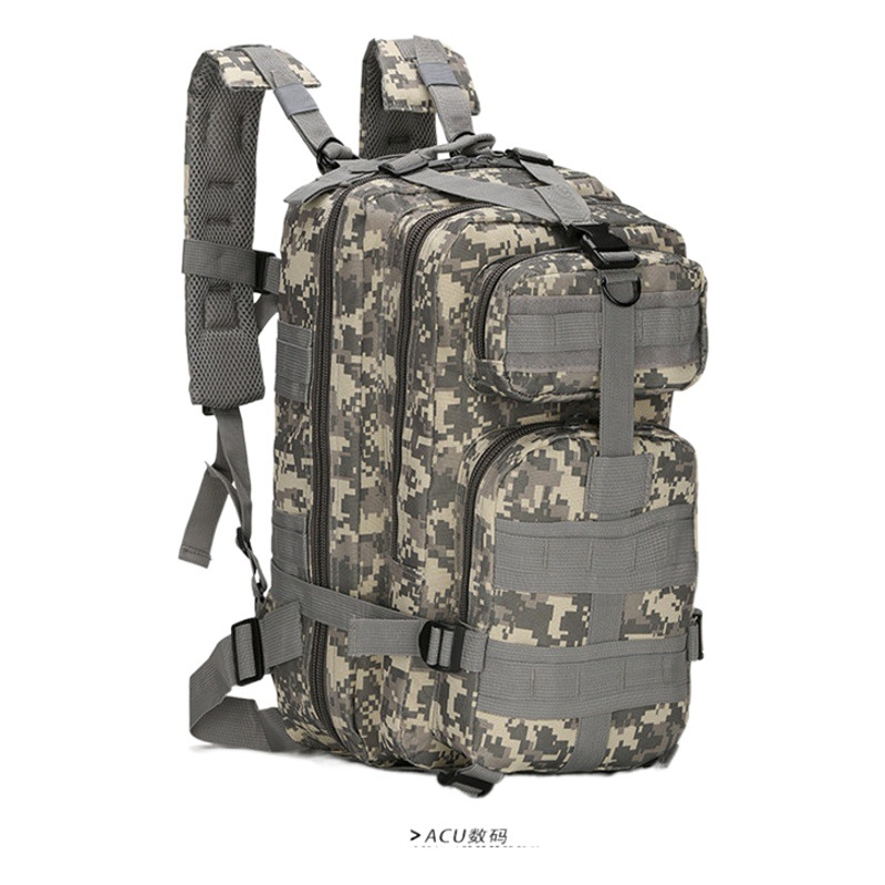Cross-Border Amazon Men's Camouflage 3P Tactical Backpack Small Bag Outdoor Hiking Bag Travel Bag Backpack