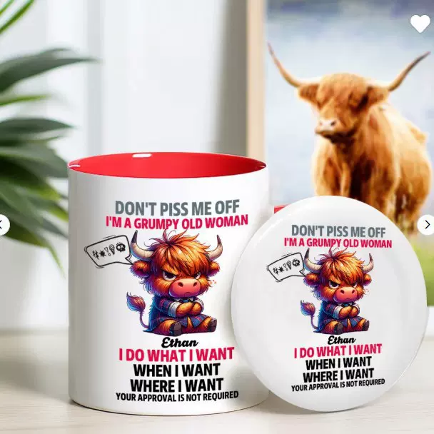 跨境新款别惹我生气咖啡卡通动物 11/15盎司马克杯咖啡杯