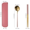 Set, spoon, chopsticks, box, 3 piece set