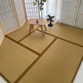 榻榻米定制椰棕席垫家用黄麻垫日料店茶室地垫电加热防水踏踏米
