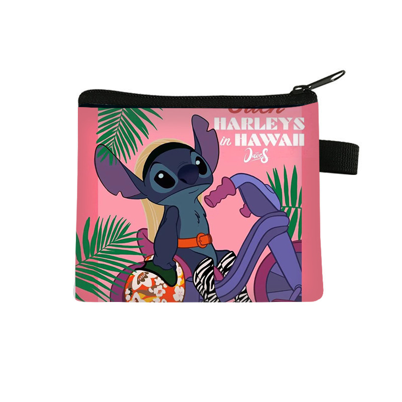 Monedero Infantil de Stitch, Popular en 2025, para Monedas, Llaves, Audífonos, Cartera de Poliéster con Dibujos Animados, Venta al Por Mayor