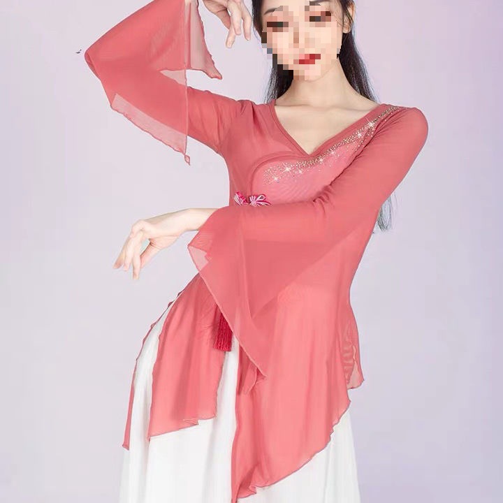 T5J蔓之舞古典舞蹈服装练功服飘逸民族身韵女艺考中国舞演出网纱