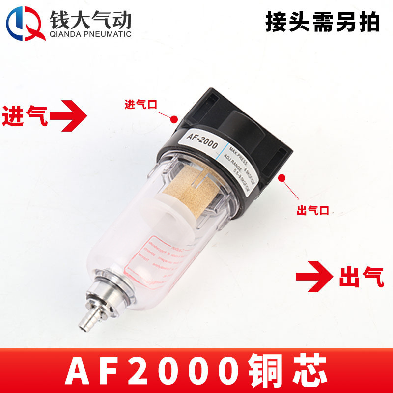エアタック型エアソースプロセッサー 2・3連油水分離器 AFC2000 エアフィルター圧力調整弁|undefined
