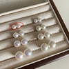 Advanced small design retro earrings from pearl, 2023 collection