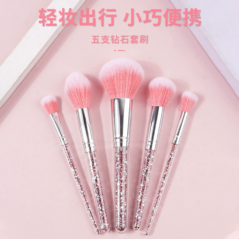 Soft loose powder for contouring, eye shadow, brush, handheld makeup primer, new collection, 5 pieces