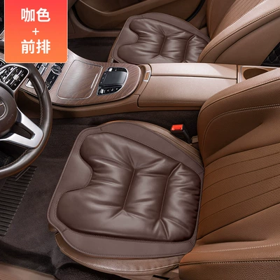 Four Seasons Pad Anti-Fouling Leather, High-End, Skin-Friendly Seat - mocha-front-row-leaflet-no-car-logo