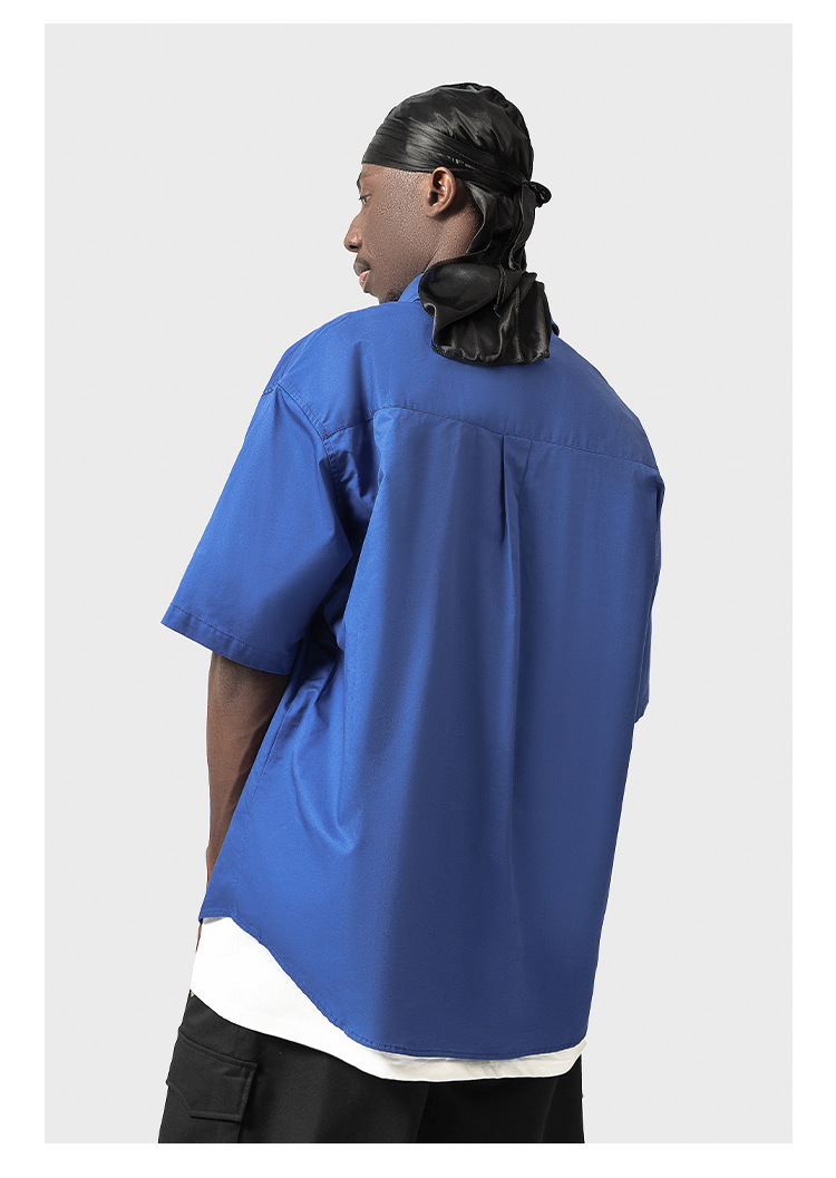 Versatile Unisex Short Sleeve Cotton Shirt - Image 4