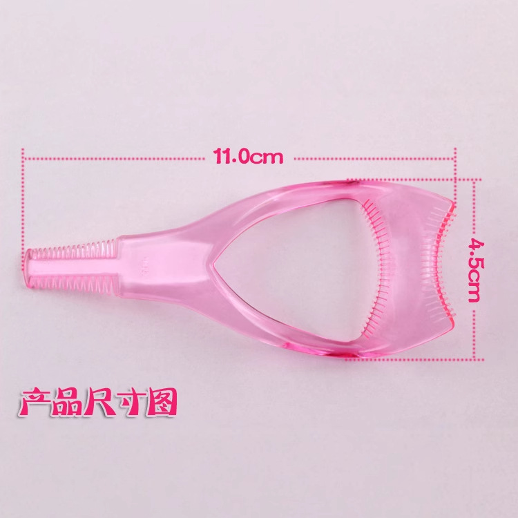 Tarjeta 3 en 1 para pestañas y delineado, nueva diseño de plástico, herramienta auxiliar para maquillaje