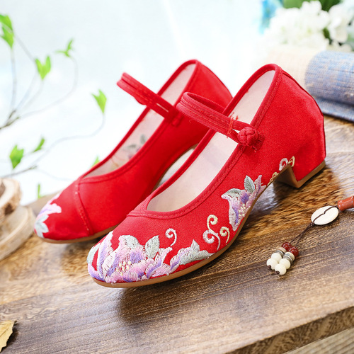 cheongsam Fairy Hanfu Shoes national wind single shoes embroidered shoes