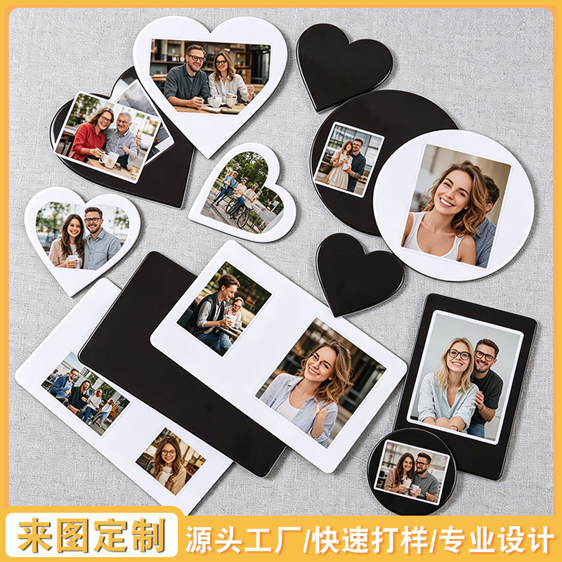 Soft Magnetic Adhesive Irregular Heart-Shaped Refrigerator Photo Frame Home Decoration Souvenir DIY Magnetic Sheet Customization Amazon Cross-Border Soft Magnetic Adhesive Irregular Heart-Shaped Refrigerator Photo Frame Home Decoration Souvenir DIY Magnetic Sheet Customization Amazon Cross-Border