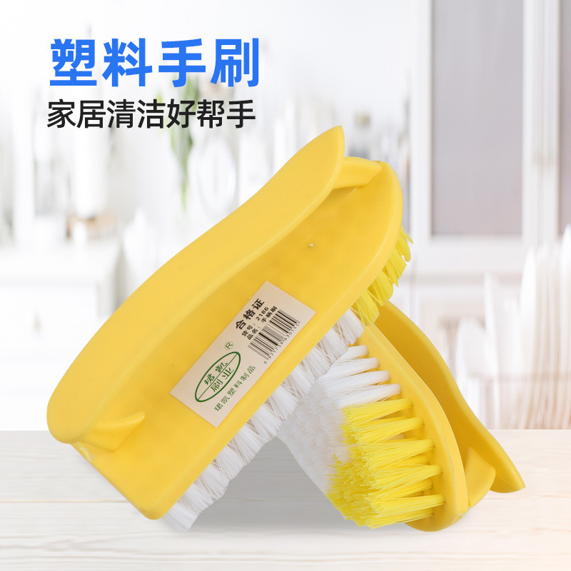 Plastic hand brush laundry brush plastic bristle household toilet bathroom brush decontamination multi-purpose cleaning brush Plastic hand brush laundry brush plastic bristle household toilet bathroom brush decontamination multi-purpose cleaning brush