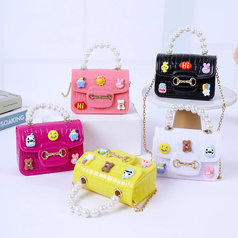 2024 Новая жемчужная ручная сумка через плечо, мини-сумка ручной работы с каменным узором, сумка-желе