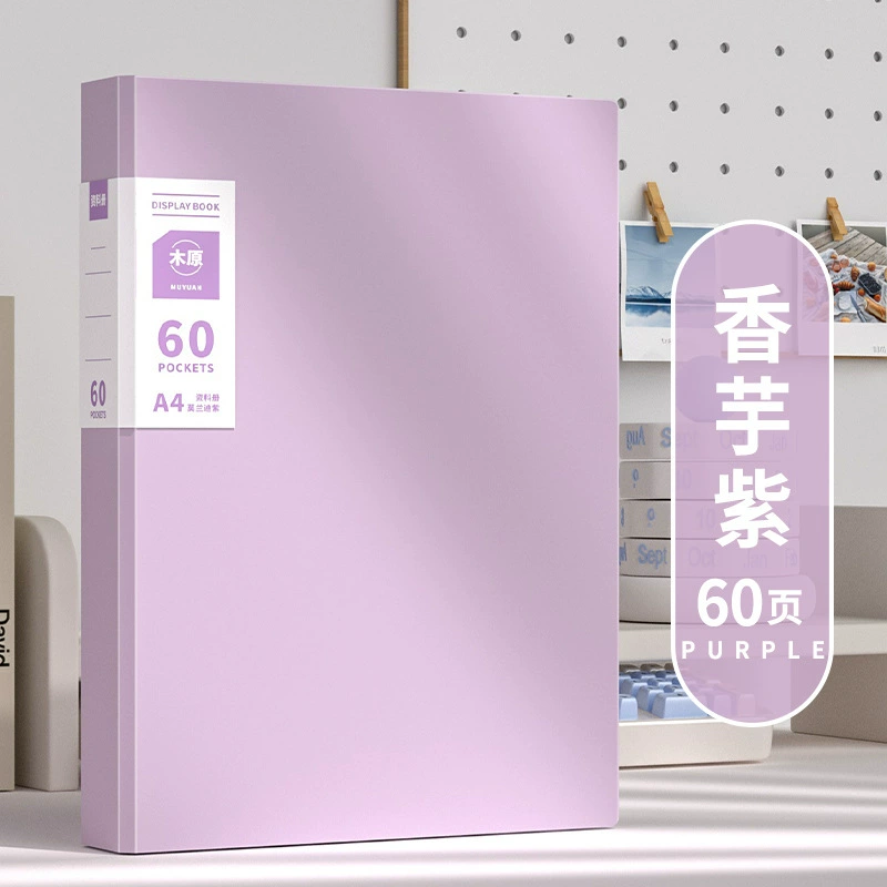 Папка Morandi Data Book A4 с листами, 60 страниц, хранение постеров, коллекционная многолистовая
