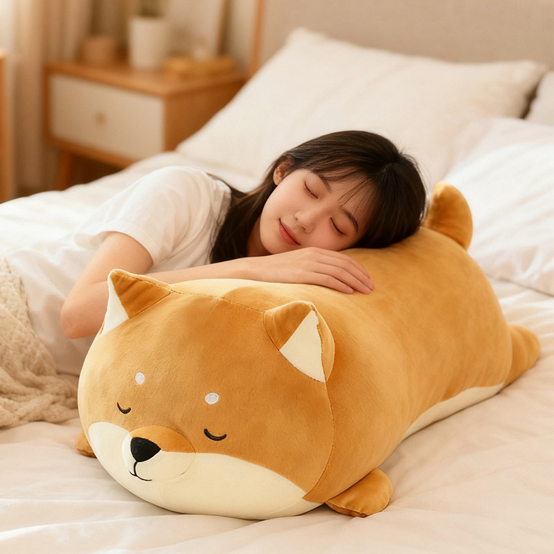 新款柴犬抱枕毛绒玩具公仔可爱呆萌狗狗玩偶儿童大号娃娃女生礼物