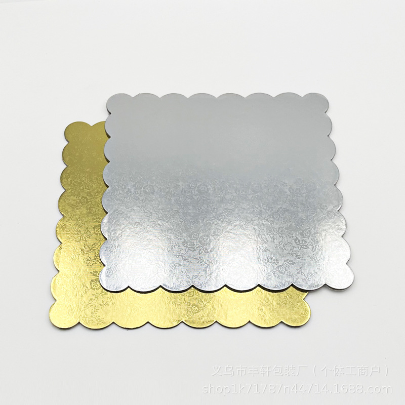 Base de pastel de cartón de 2 mm de espesor base de pastel cuadrado almohadilla de papel base de pastel de cumpleaños herramienta de horneado