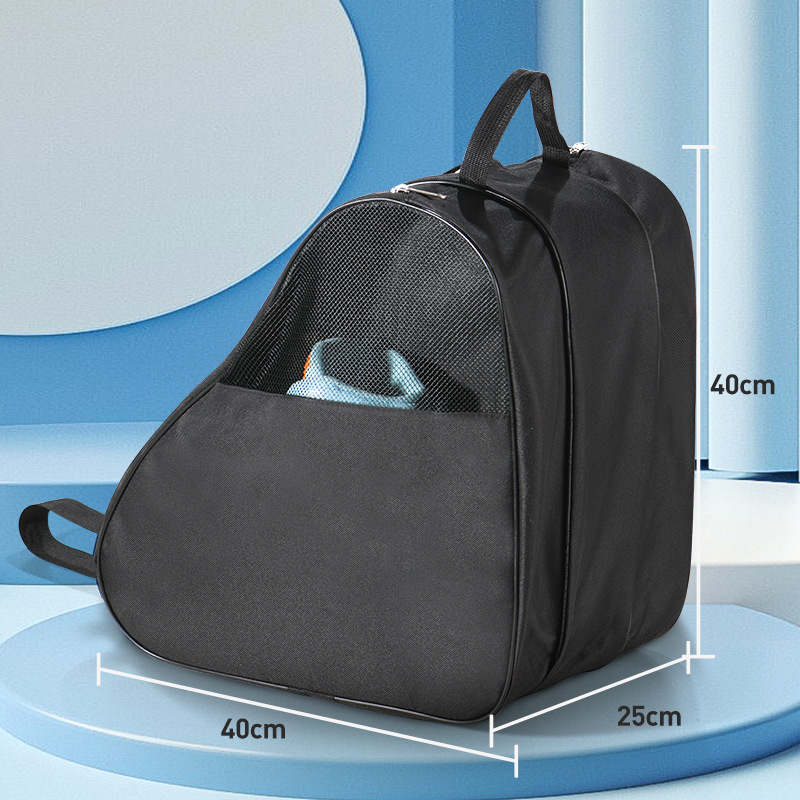 Bolsa de patinaje sobre ruedas al por mayor bolsa de tres capas mochila de hombro bolsa de almacenamiento especial patinaje patines bolso bolsa de zapatos