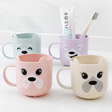 家用漱口杯卡通儿童刷牙杯 可爱宝宝小熊洗漱杯男女防摔塑料杯子