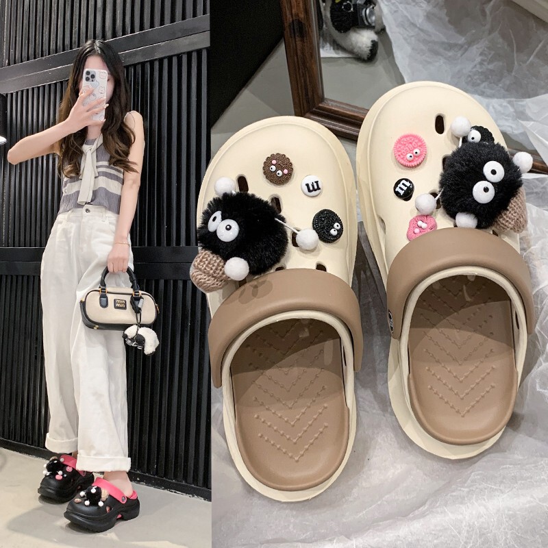 Clearance Sale Super Popular Women's Clogs 2025 New Summer Soft Sole Non-Slip Height-Increasing Thick-Soled Slippers for Women
