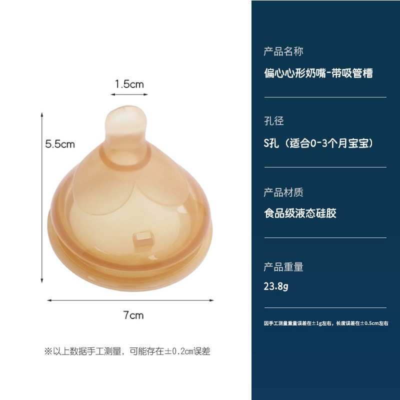[슬롯 포함 7.0cm] S홀 편심 젖꼭지