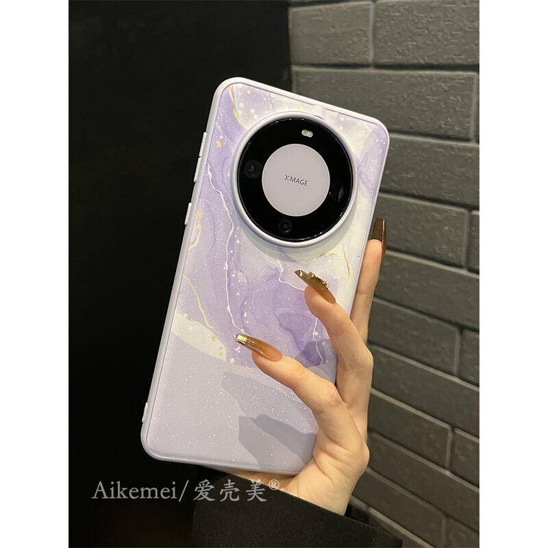 Applicable to Huawei mate60pro + mobile phone shell New High sense mate40pro gold glitter marbling frosted mate50pro Internet Celebrity All-inclusive drop-resistant ultra-thin protection