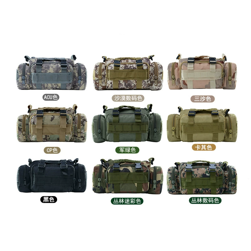 Tactical Belt Bag, Camouflage, Multi-Pocket 32.7×24.6×7.1 cm, Phone & Camera Pouch