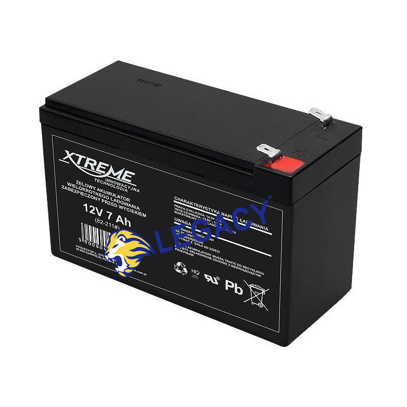 Germany XTREME Battery 82-211# 12V7AH Lighting System Standby Equipment UPS Standby Power Supply