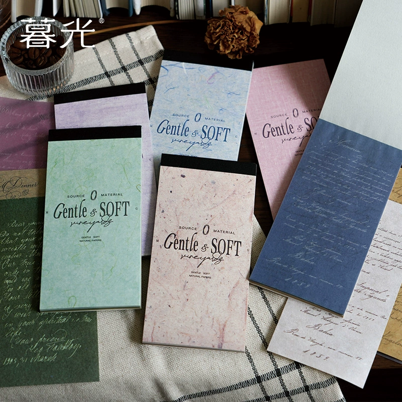 Материал серии "暮光 Gentle Driven", ретро английский блокнот Ben, DIY коллаж, бумага для ландшафтного декора основания