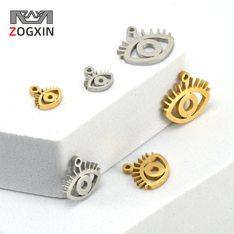 Fabricante al por mayor de joyería de acero inoxidable chapada en oro de 18K, collar personalizado para bricolaje, accesorios de joyería, colgante de acero titanio personalizado.