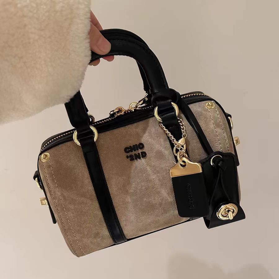Nanfeng Versatile and Fashionable Semi-Mature Mocha Pillow Bag Women's 2024 New Handbag Small Tote Bag Single Shoulder Crossbody Bag