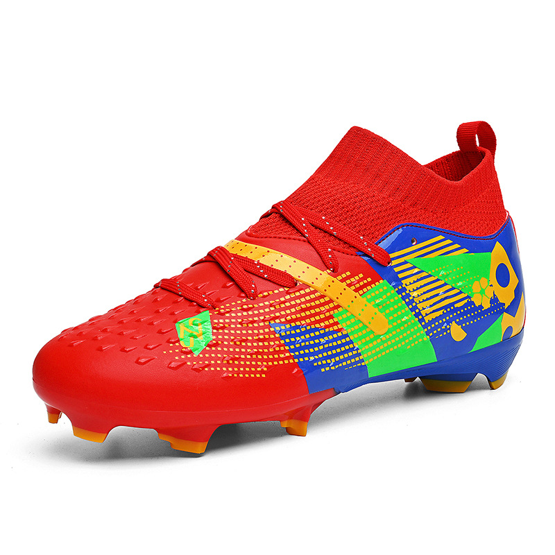 Nuevos zapatos de entrenamiento de clavos largos transfronterizos para hombres y mujeres, zapatos de fútbol de juventud, zapatos de fútbol de estudiantes