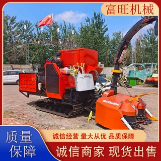 自走履带圆盘青储机玉米秸秆收割机泥泞地块牧草青贮收获机