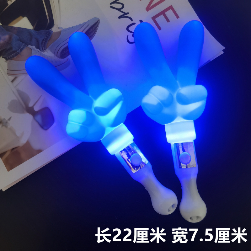 Barra de luz Concierto Estrella de cinco puntas Estrella brillante Diadema luminosa azul Barra de luz intermitente Accesorios de apoyo para la fiesta