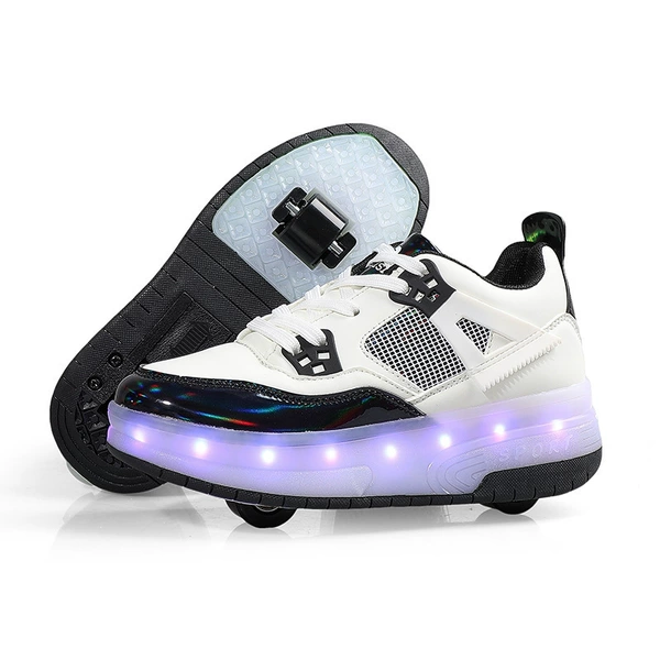 B2305 black two -wheel light emitting