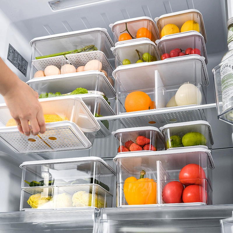 Холодильник с разделённым ящиком для свежих продуктов, класс пищевой, контейнер для овощей/фруктов