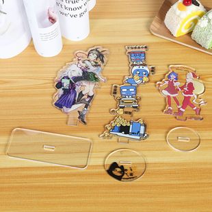 Manufacturer's Spot Desktop Animation Acrylic Humanoid Stand Wholesale Peripheral Advertising Star Stand Can Be Printed with logo