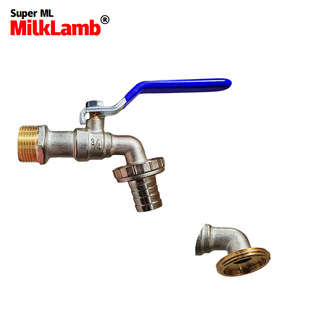 Cross-border 3/4x 1 horticultural brass spout belt spout copper faucet [blue]]